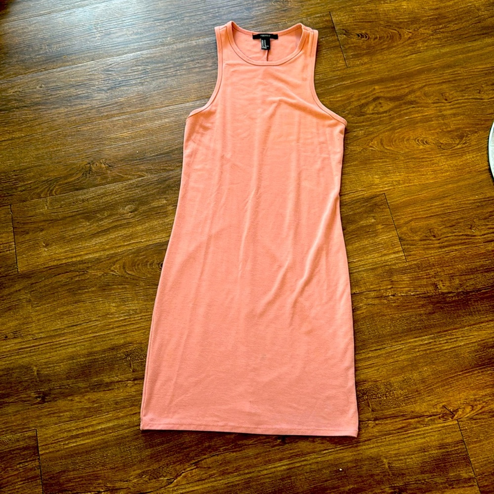 Peach mini dress